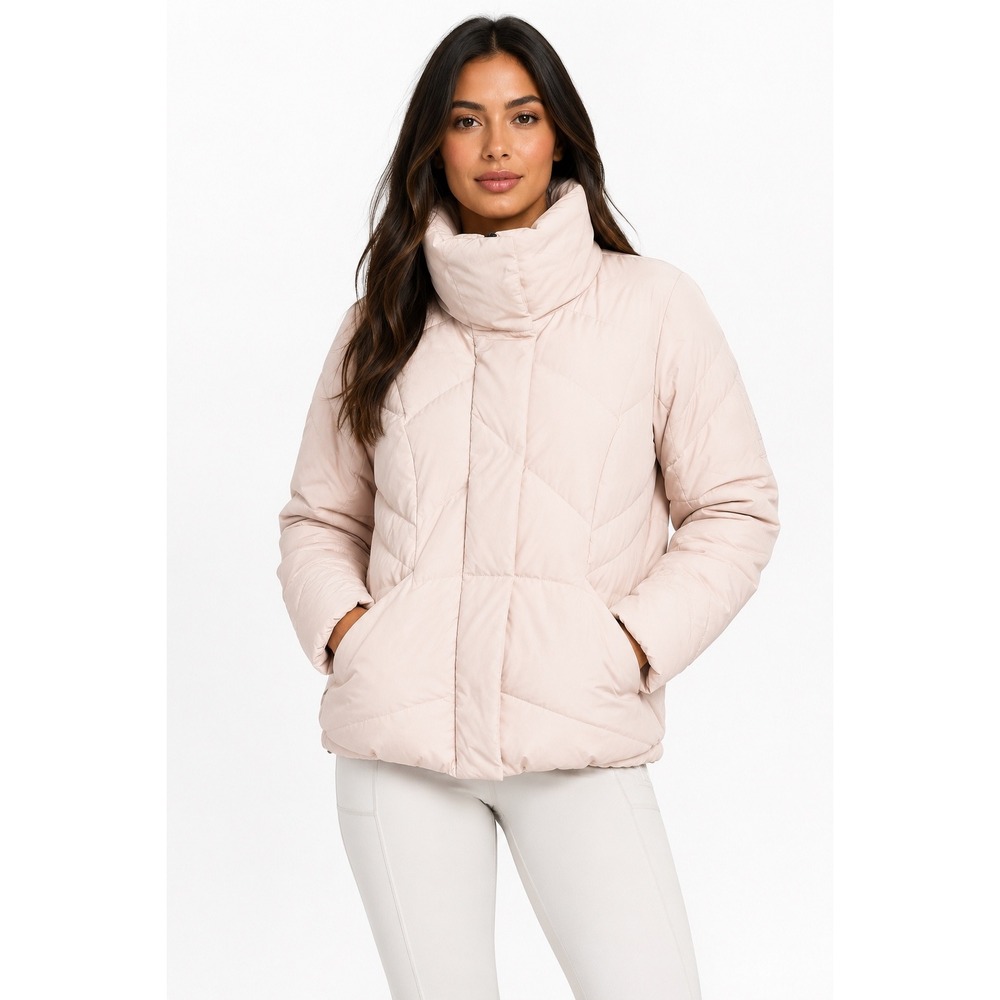 Under Armour Storm Down Puffer Jacket Blush Pink High Neck Women's Medium